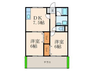 エスティアム２１の物件間取画像